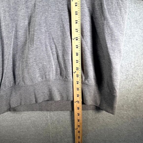 Polo Ralph Lauren Luxury Jersey Men's Large Gray Heather Shawl-Collar Pullover - Picture 4 of 8